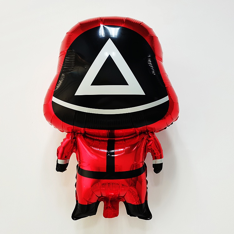 Set 6 bong bóng lá nhôm 32 inch hình con mực trang trí tiệc sinh nhật