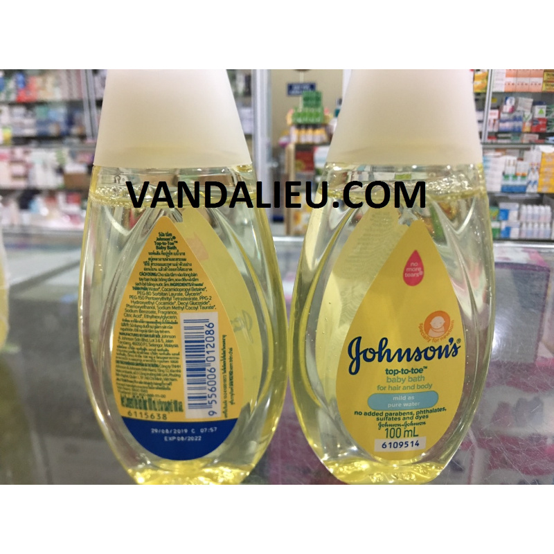 Sữa tắm gội toàn thân Johnson Baby 100ml