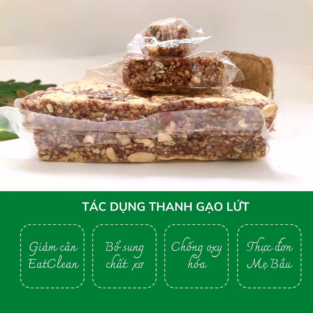 Bánh gạo lứt ngũ cốc ăn kiêng giảm cân rong biển chà bông Vietpurity, granola dạng thanh, ăn vặt healthy, eatclean