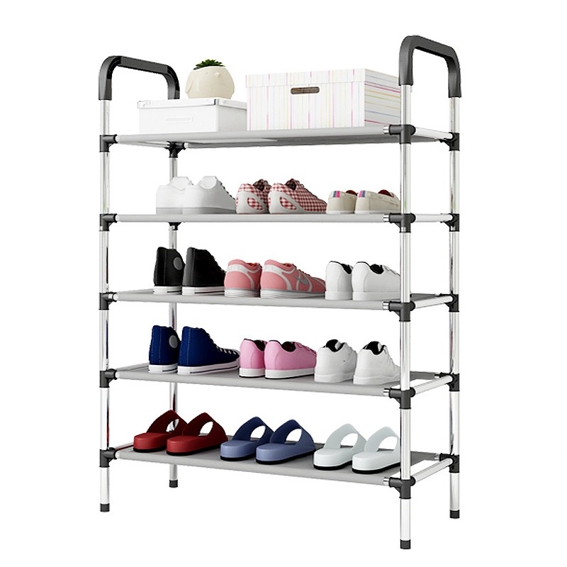 Kệ Để Giày Dép Inox 4 tầng và 5 Tầng Hàn Quốc Cao Cấp - Kệ Để Giầy Dép Cao Cấp Đa Năng 88233 Gia Dụng Gia Đình