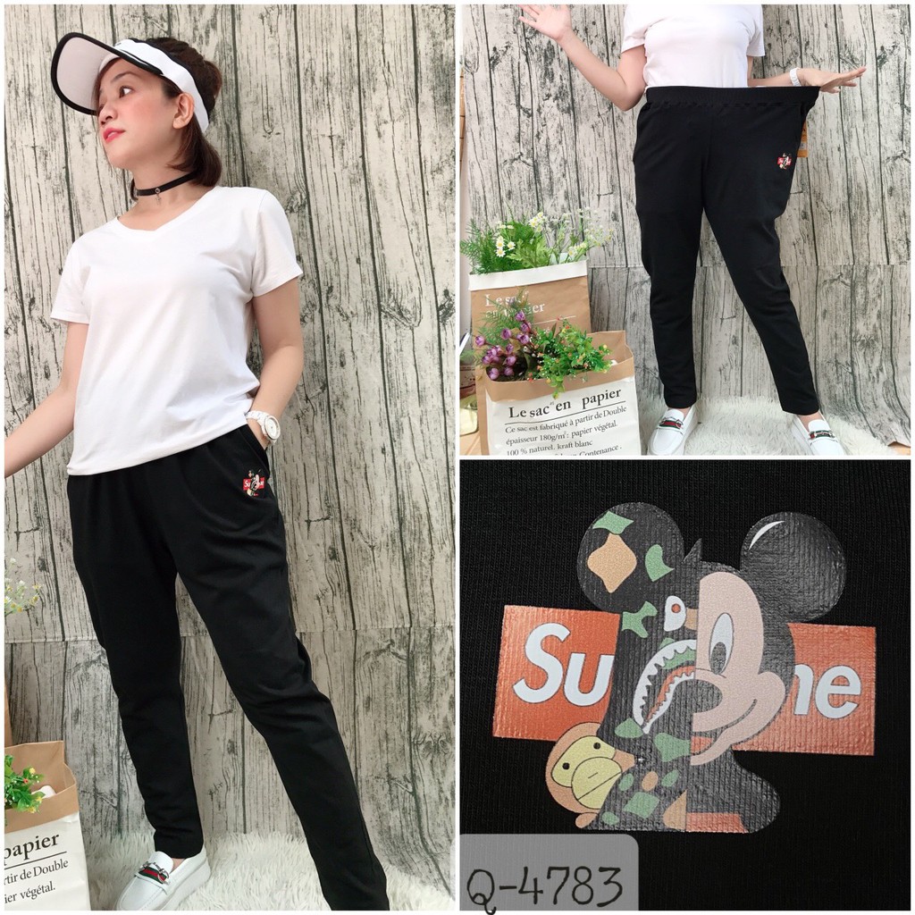 SALE Quần dài BIG SIZE logo Mickey Sup - Q.94 - 4783