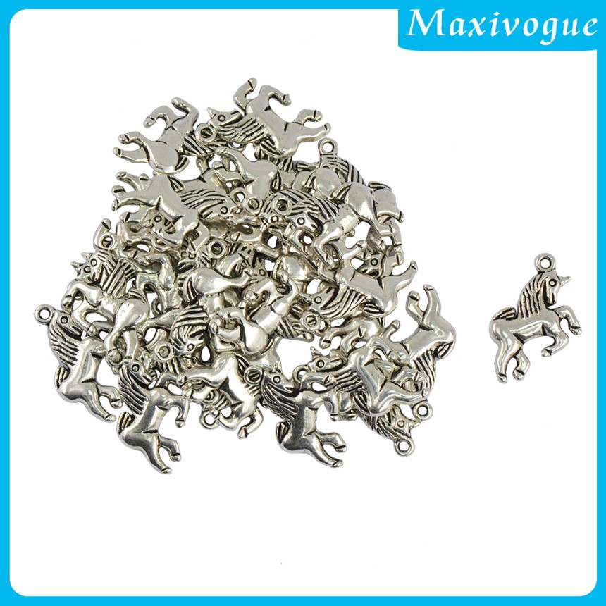 Bộ 20 Mặt Dây Chuyền Bạc Hình Ngựa