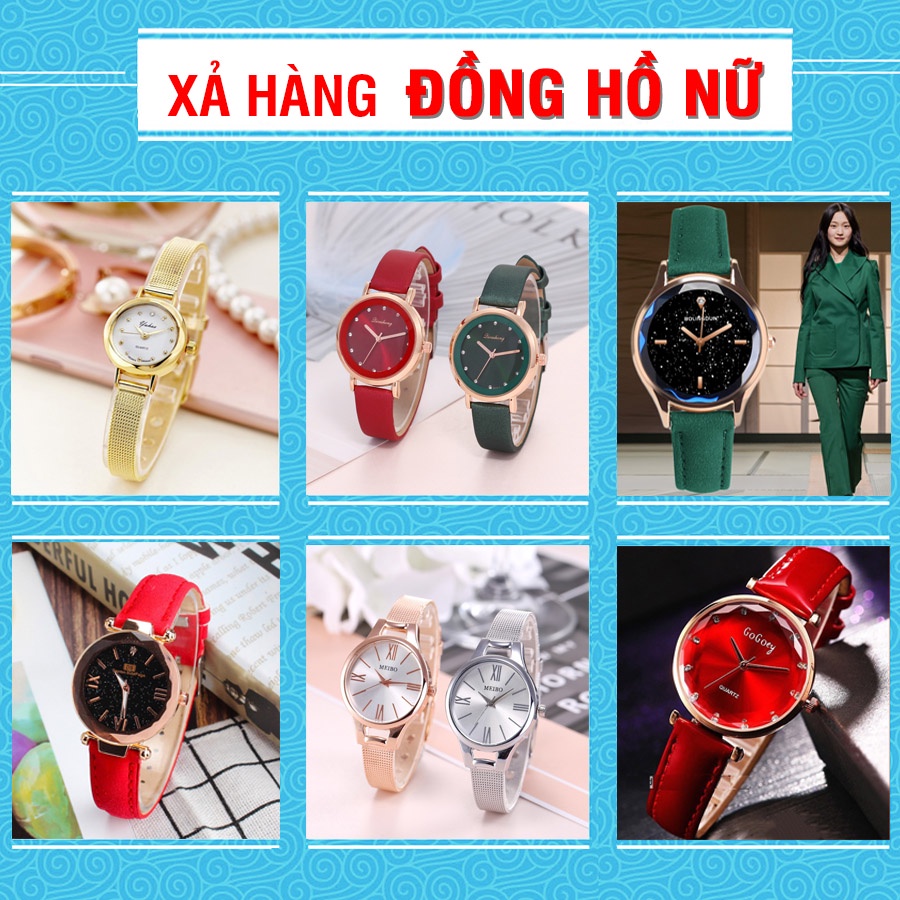 [ XẢ HÀNG ] Đồng hồ nữ thời trang cá tính phụ kiện đeo tay ( shop giao màu ngẫu nhiên) X6-DH02