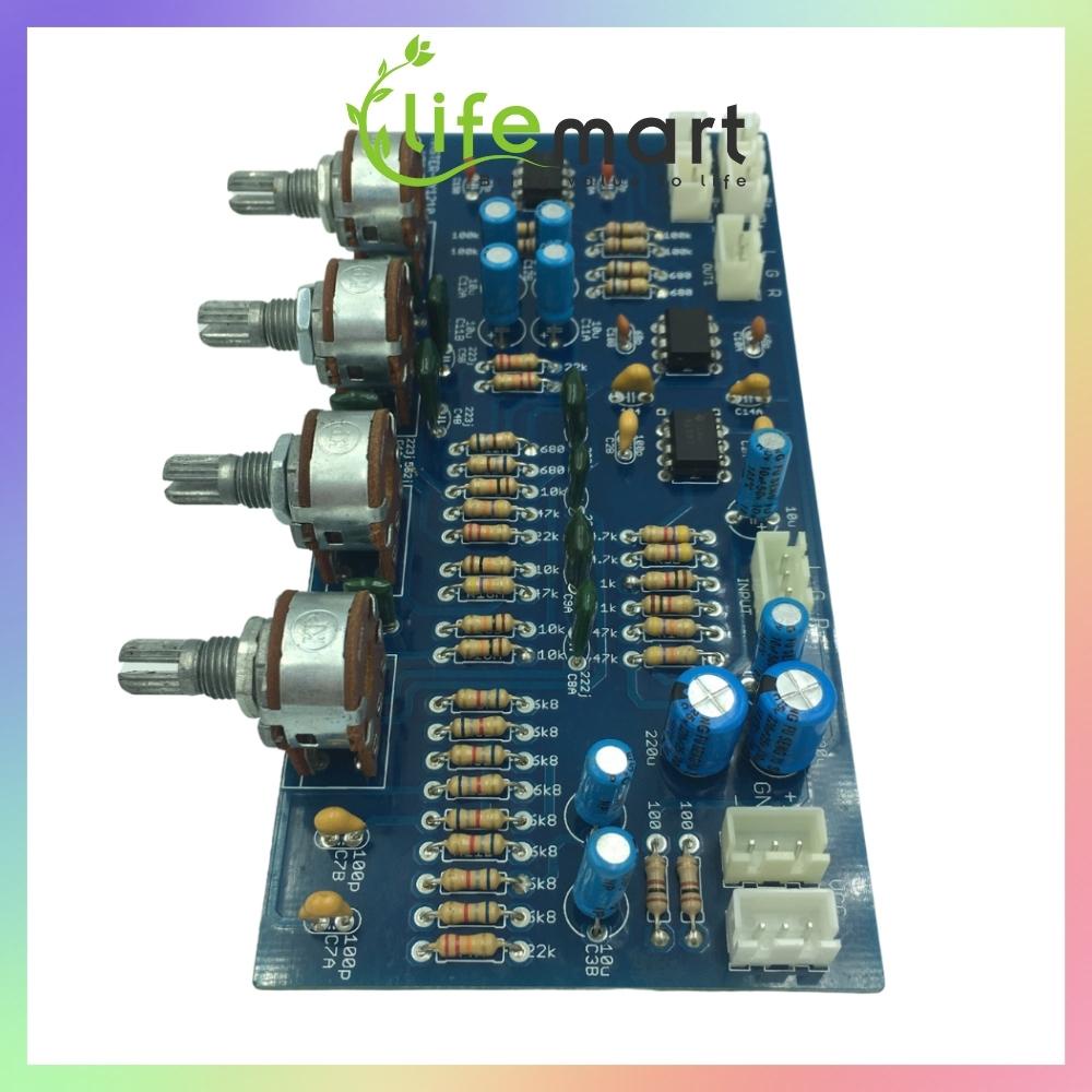 Mạch mạch master V2 chỉnh âm sắc bass treble pre amply, IC NE5532, có cổng ngõ ra âm thanh BTL, LIFEMART A30