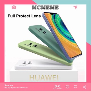 Ốp MCMEME - Ốp lưng Basic cạnh vuông Lót Nhung HUAWEI Mate 50 40 30 20 Pro Lite Plus