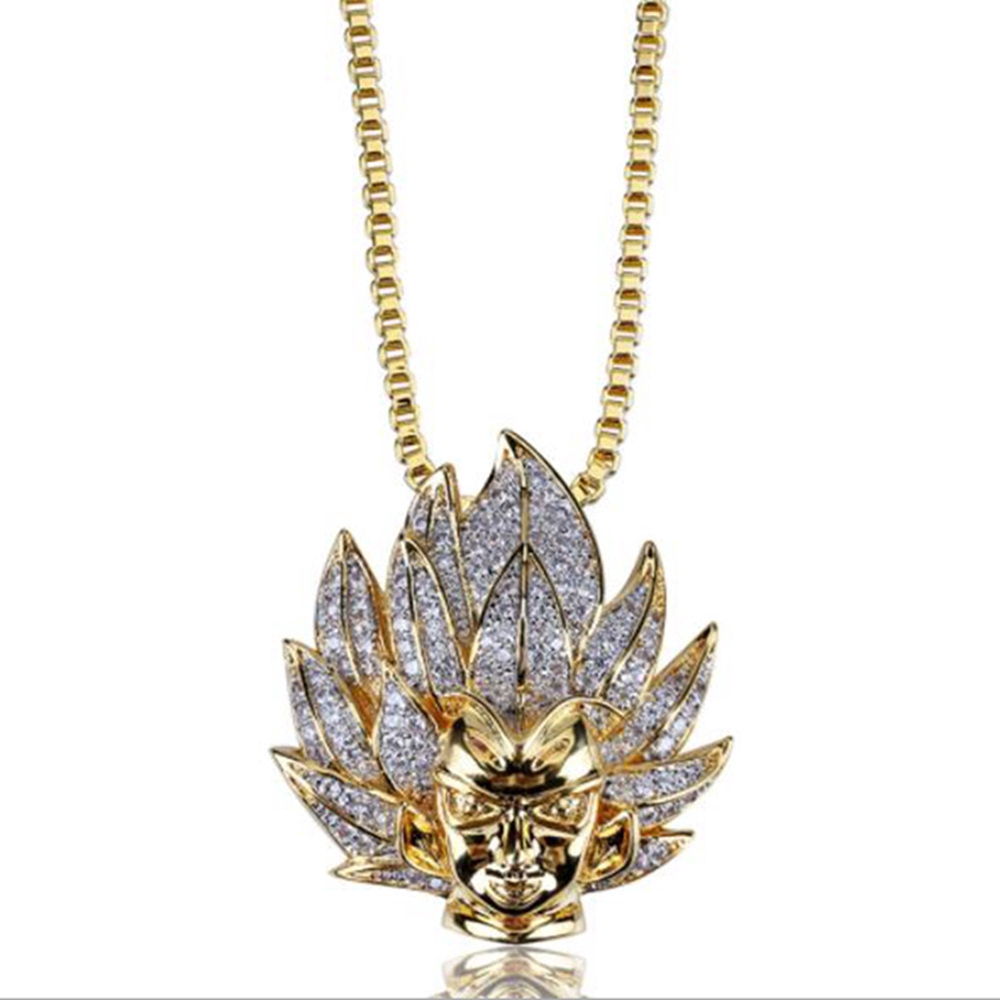 Mặt dây chuyền hình nhân vật hoạt hình saiyan Goku đáng yêu