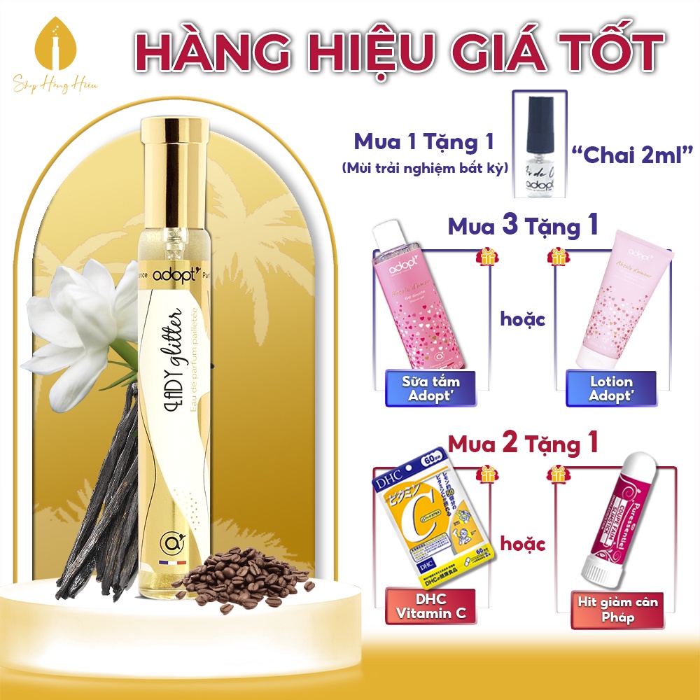 Nước Hoa Nữ Adopt' LADY GLITTER Hương Thơm Kiêu Sa - Nước hoa Pháp chính hãng dung tích 30 ml