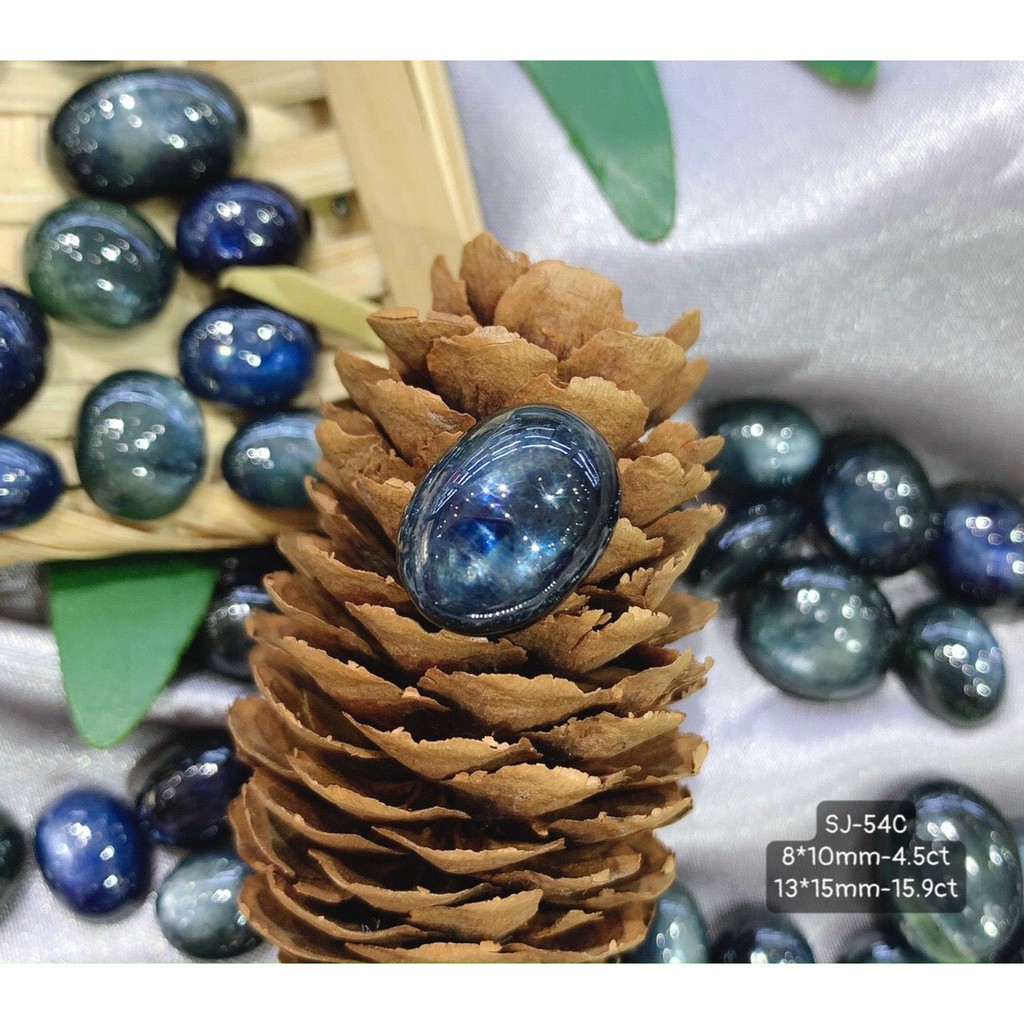 Mặt Đá Sap- phire Xanh Đen Cao Cấp