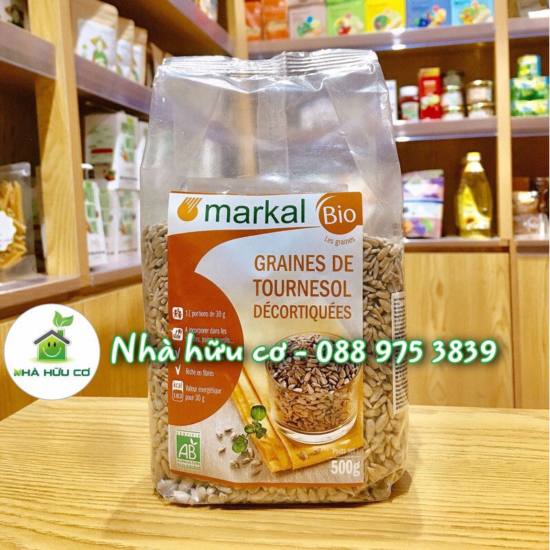 Hạt hướng dương tách vỏ hữu cơ Markal 500gr - Date: 11/2022 - Nhà Hữu Cơ