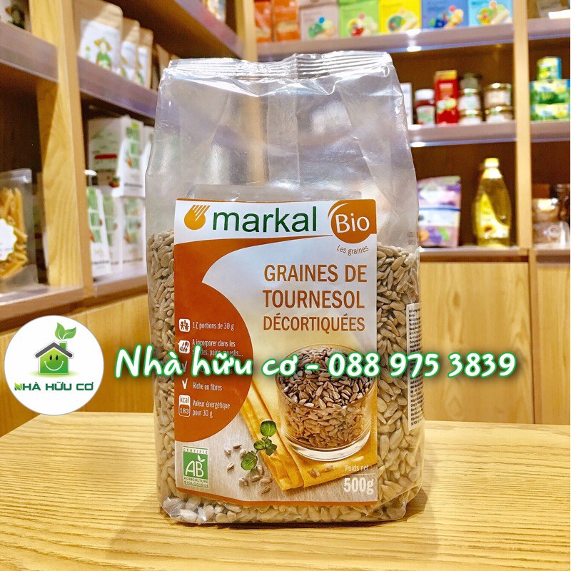 Hạt hướng dương tách vỏ hữu cơ Markal 500gr - Date: 1/2022