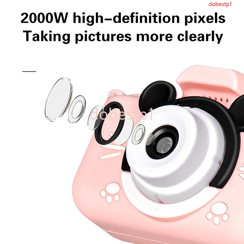 Camera đồ chơi ống kính kép có chụp selfie làm quà sinh nhật cho trẻ em