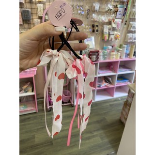 buộc tóc nơ chấm bi cho nữ