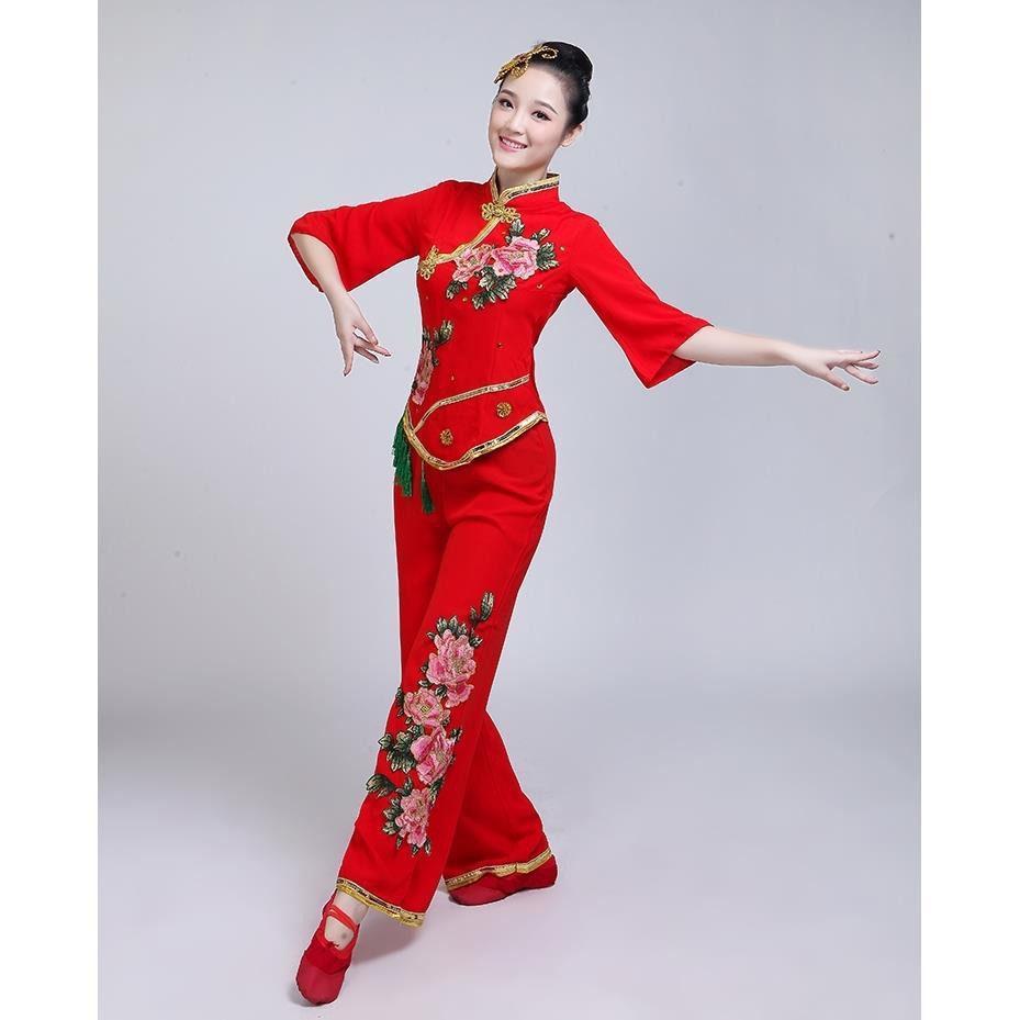 Bộ Trang Phục Biểu Diễn Múa Dân Tộc Dành Cho Phụ Nữ Trung Niên 2018