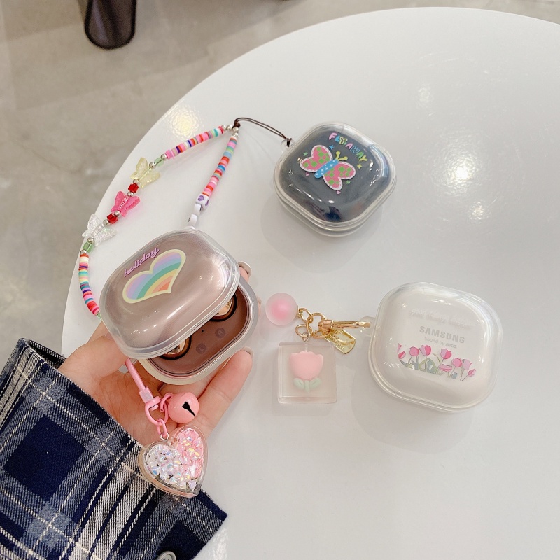 Bao Da Điện Thoại Chống Sốc Hình Gấu cherry Cho samsung galaxy buds pro & buds 2 Ốp