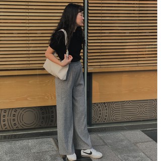 Quần len suông gân 8905