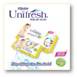 Khăn ướt unifresh không mùi vitamin e 80m