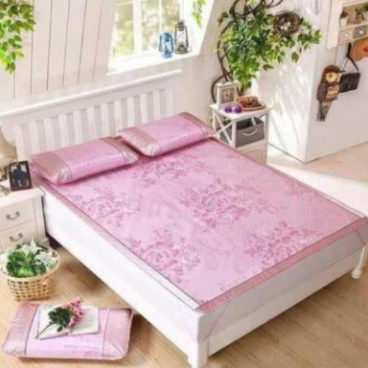Chiếu Lụa Điều Hòa Kèm Vỏ Gối Cao Cấp