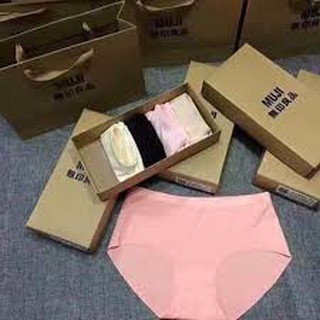 Combo sỉ 10 hộp lót nữ muji hộp giấy mẫu cũ 5c kèm túi xách