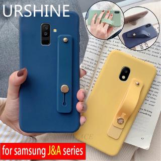 Ốp điện thoại silicone có giá đỡ đeo tay cho Samsung Galaxy J7 Pro J730 J3 J2 Pro 2018 2017 J7 Prime