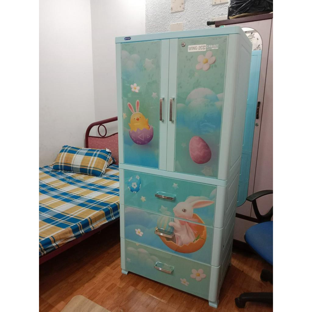 Tủ nhựa duy tân WING 2C-3N - DƯƠNG TẶNG 10 MÓC ÁO