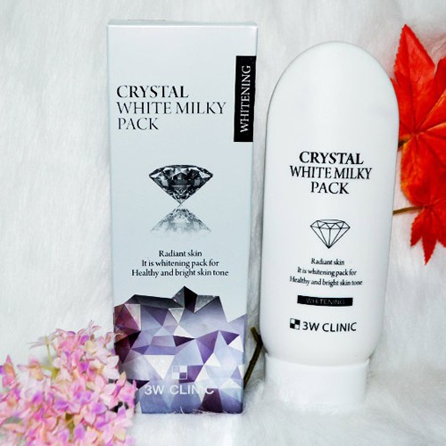 3W CLINIC CRYSTAL WHITE MILKY PACK KEM Ủ TRẮNG BẬT TONE