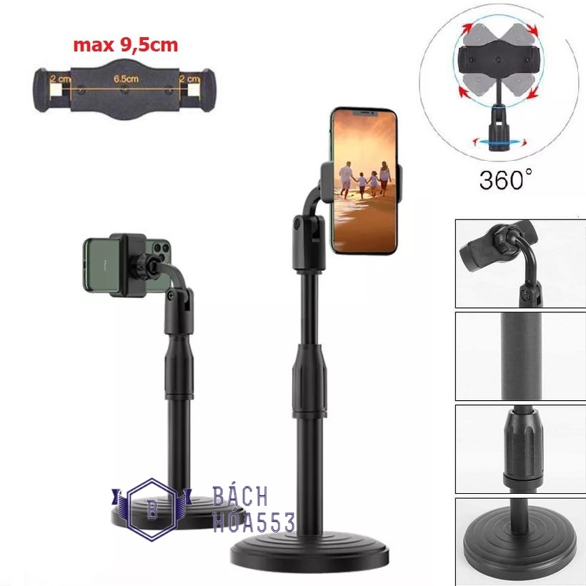 Giá đỡ điện thoại để bàn thông minh xoay 360 độ L8