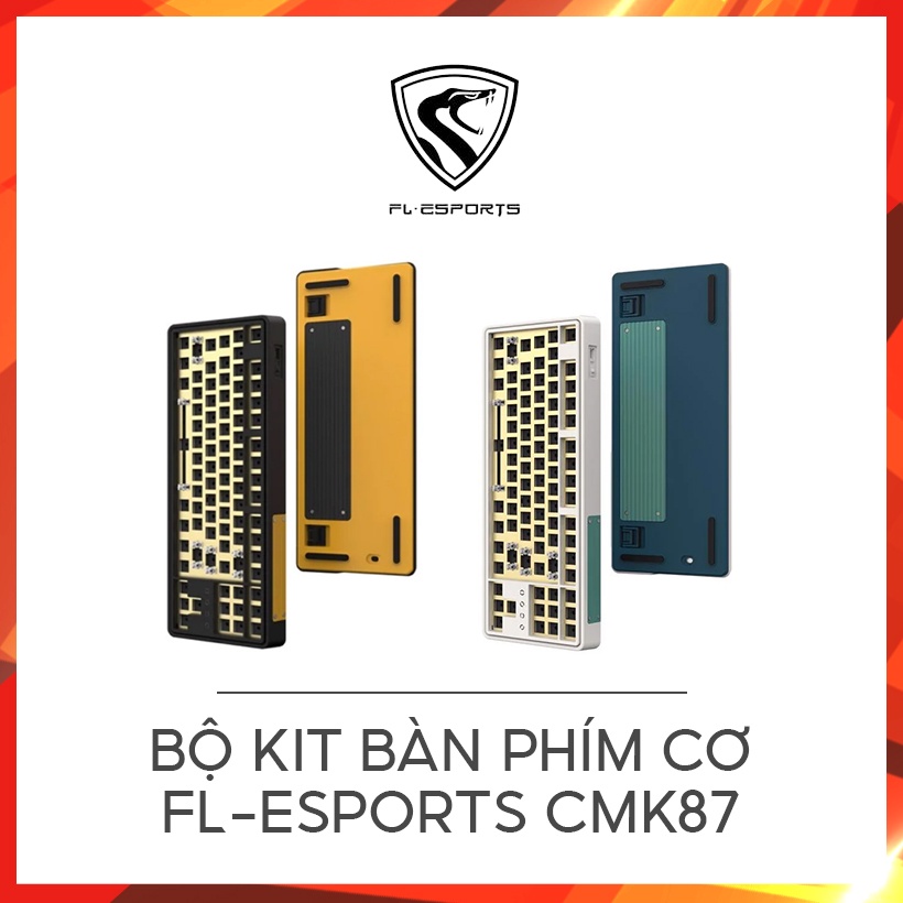 [Mã ELHAMS5 giảm 6% đơn 300K] Bộ kit bàn phím cơ FL-Esports CMK87 Hàng chính hãng bảo hành 12 tháng