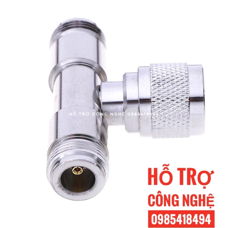 Đầu nối chuyển đổi anten hình chữ T N-Type Male sang 2N-Type Female chuyên dụng