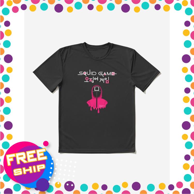 Áo Thun, áo phông Tay Ngắn UNISEX SQUID GAME màu đen Hottrend đủ size | NA STORE