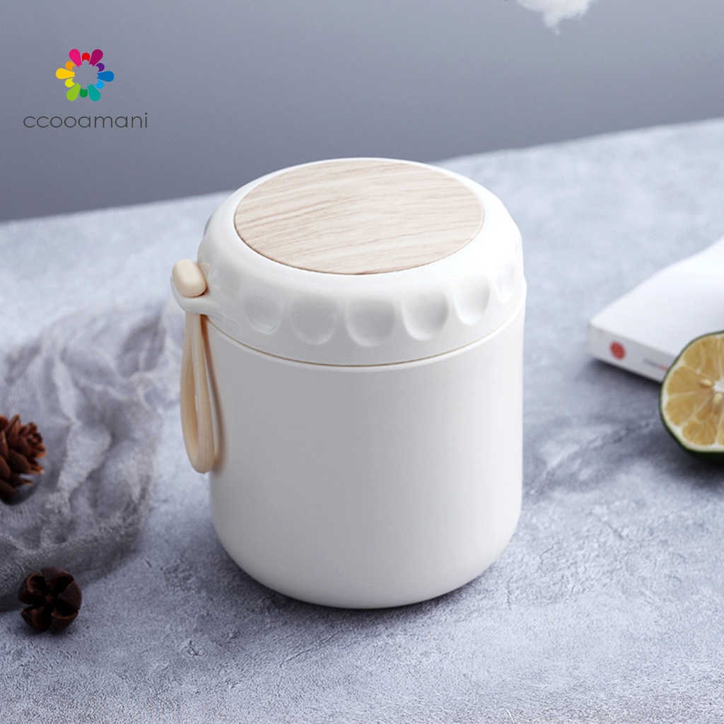 Cốc Uống Sữa Hai Lớp Cách Nhiệt Bằng PP Có Nắp Và Tay Cầm