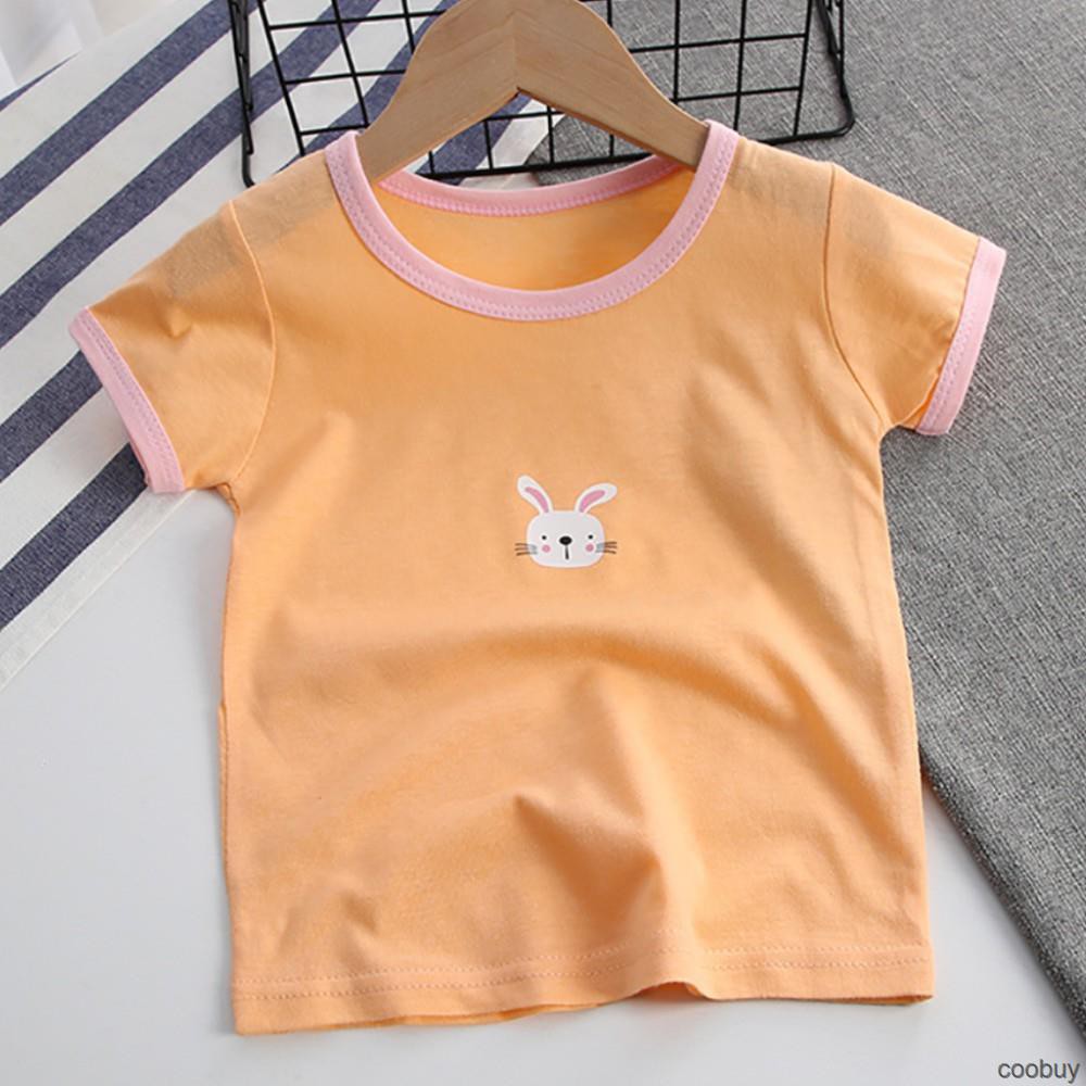 Áo Thun Tay Ngắn In Hình Động Vật Dễ Thương Cho Bé