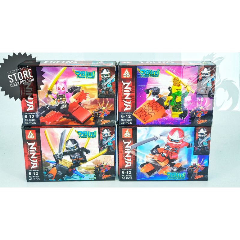 8 Minifigures Ninjago 8 in 1 Season 12 Lắp Ráp Rắn Lửa Khổng Lồ - 66029
