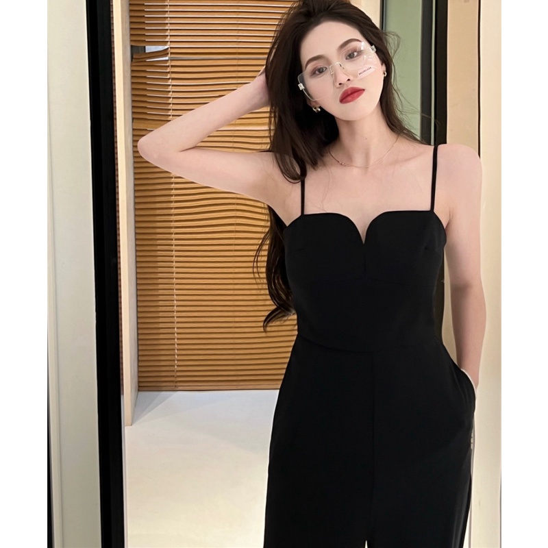 Jumpsuit Sát Nách Lưng Cao Thiết Kế Hợp Thời Trang Cho Phái Nữ
