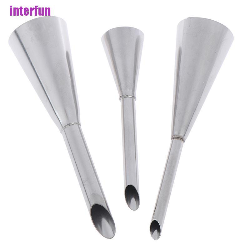 Bộ 3 Khuôn Làm Bánh Hình Bánh Bằng Thép Không Gỉ Tiện Lợi