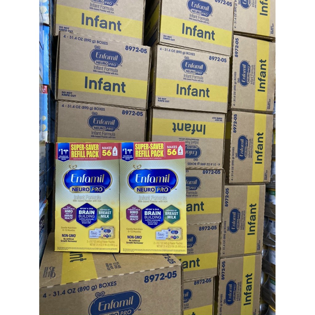 Enfamil giấy 💙💜💚 Neuro Pro Hộp Giấy Vàng 890g  - Mỹ