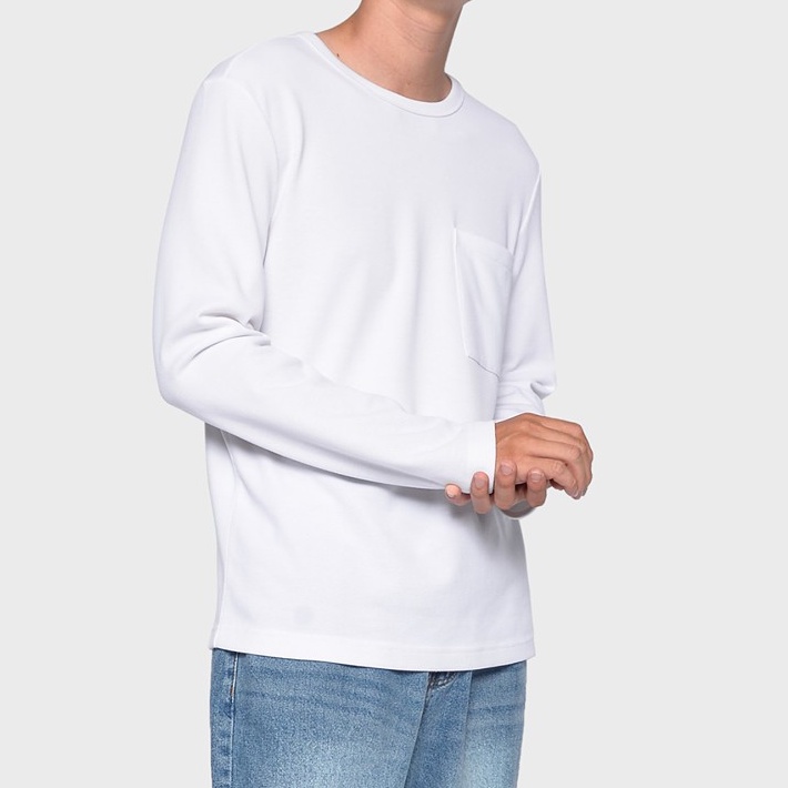 Áo thun tay dài nam 1 túi basic