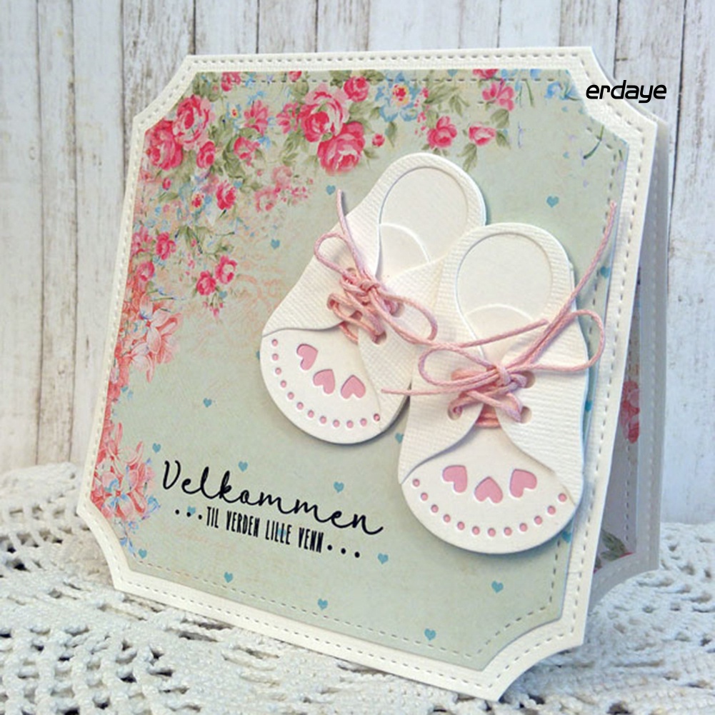 Khuôn Cắt Giấy Làm Từ Kim Loại Hình Khung Viền Cách Điệu Trang Trí Scrapbook