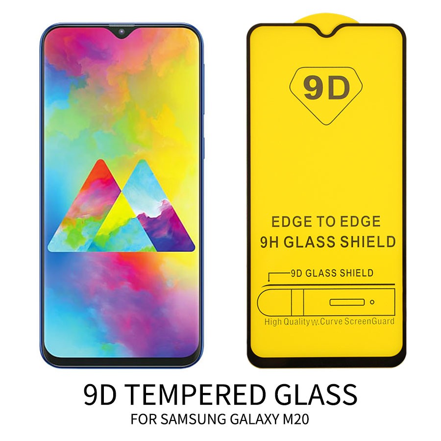 Kính cường lực Samsung M20 FULL Màn,FULL KEO Silicon