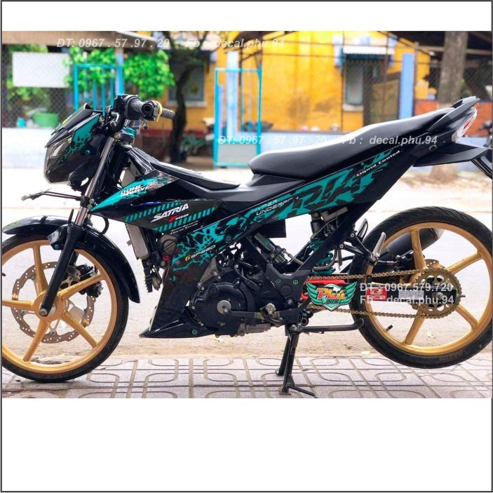 Tem rời Satria Xanh Lục bảo (X)