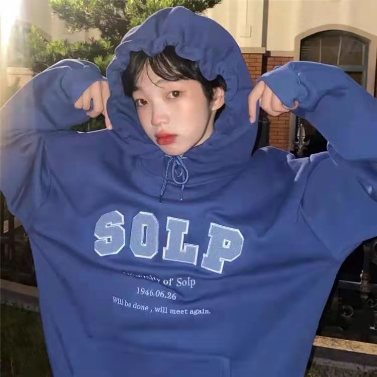 Áo hoodie dáng rộng phong cách Hàn Quốc 2021 mới