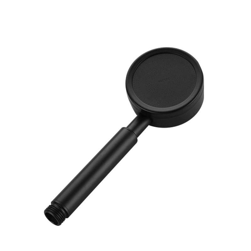 Bộ vòi sen tăng áp inox 304 sơn tĩnh điện Đen - chống rỉ sét, Tia nước xoáy hình tháp (tay sen + dây đen + cài đen)