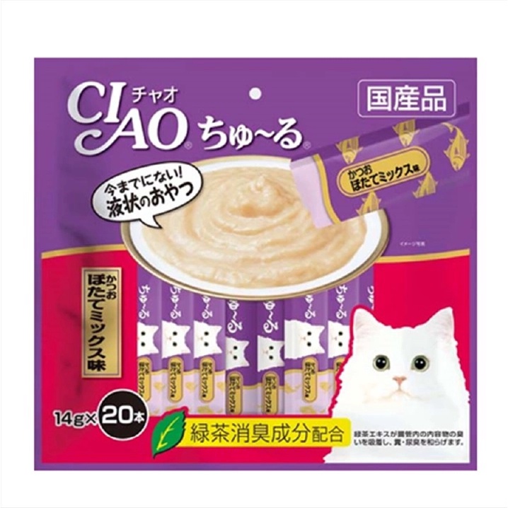 Gói 20 que kem súp thưởng Ciao cho mèo
