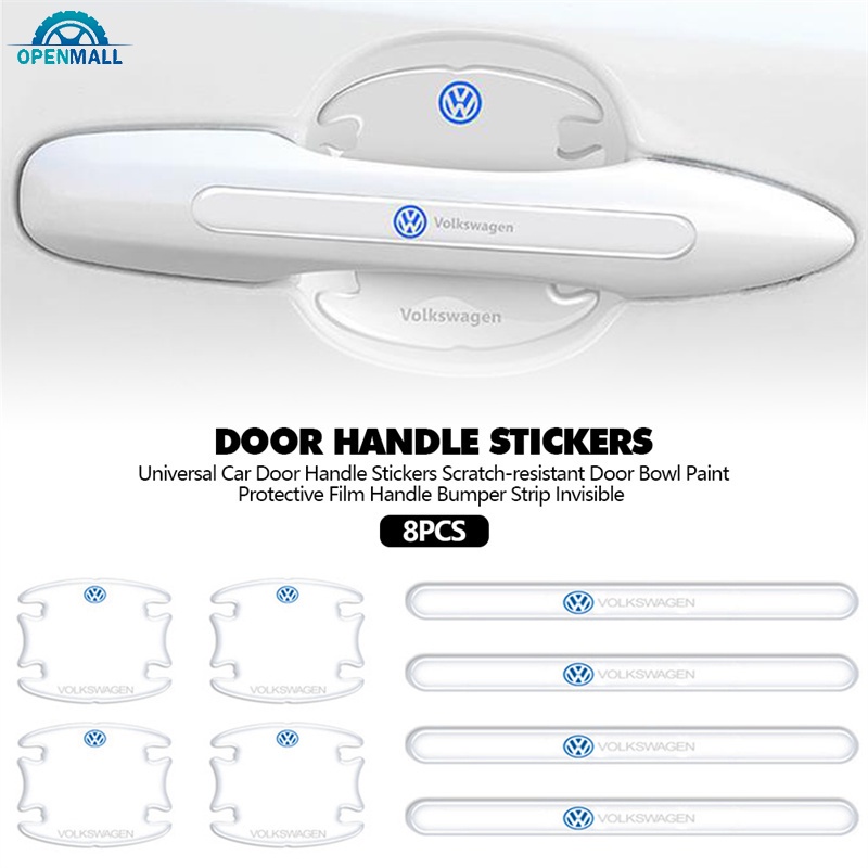 Bộ 8 miếng dán bảo vệ chống trầy xước dành cho tay nắm cửa ô tô
