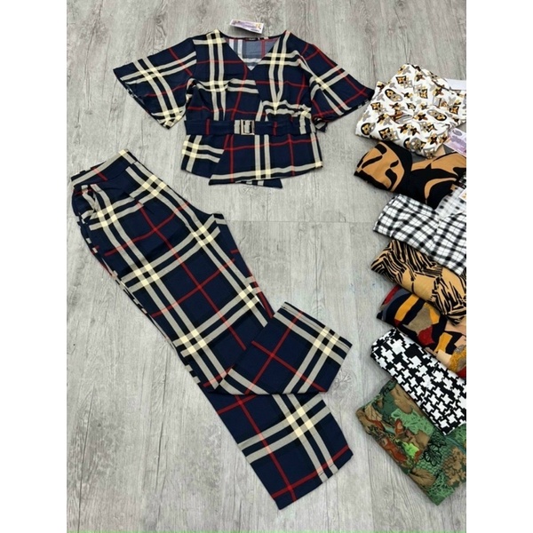 combo sét bộ caro trung niên