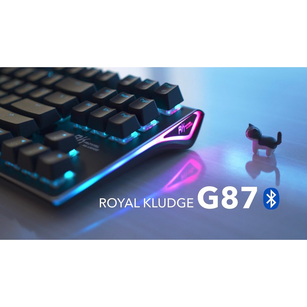 ROYAL KLUDGE RK G87 RGB | Bàn phím cơ không dây RK G87 TKL 87 phím Led RGB - Bản Version 3 - Bluetooth 5.1 - Cáp Type C