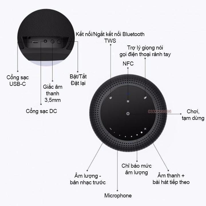 Loa Bluetooth Tronsmart Element T6 Max | Loa Di Động Công Suất 60W, Bluetooth 5.0, Chống Nước IPX7 - HÀNG CHÍNH HÃNG