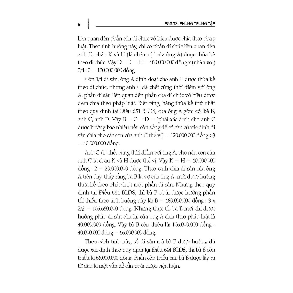 Sách - Tư Vấn, Phổ Biến Và Áp Dụng Pháp Luật: Thừa Kế Trong Việc Chia Di Sản