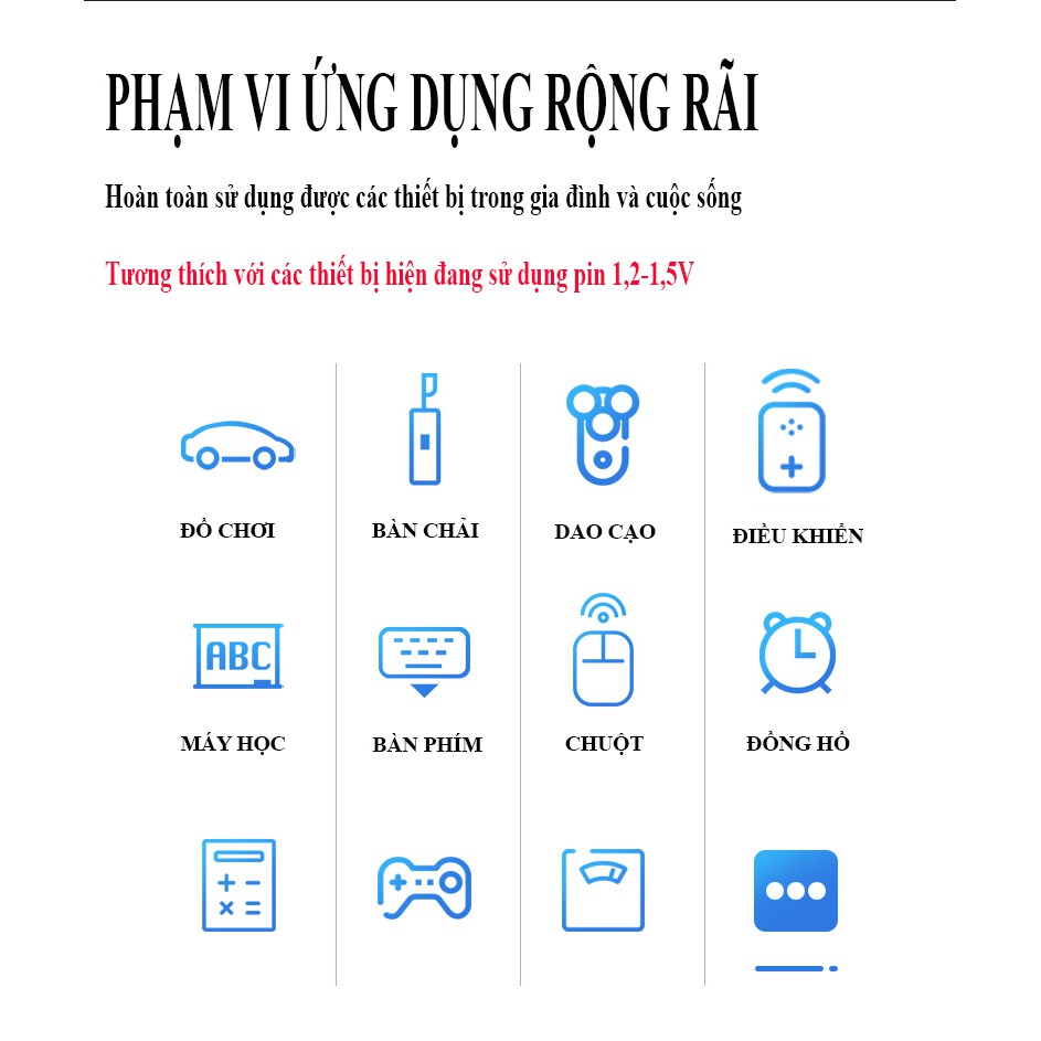 [Hàng chuẩn] Pin AA sạc lại Doublpow dung lượng 1200mAh - Mua lẻ hoặc cả hộp