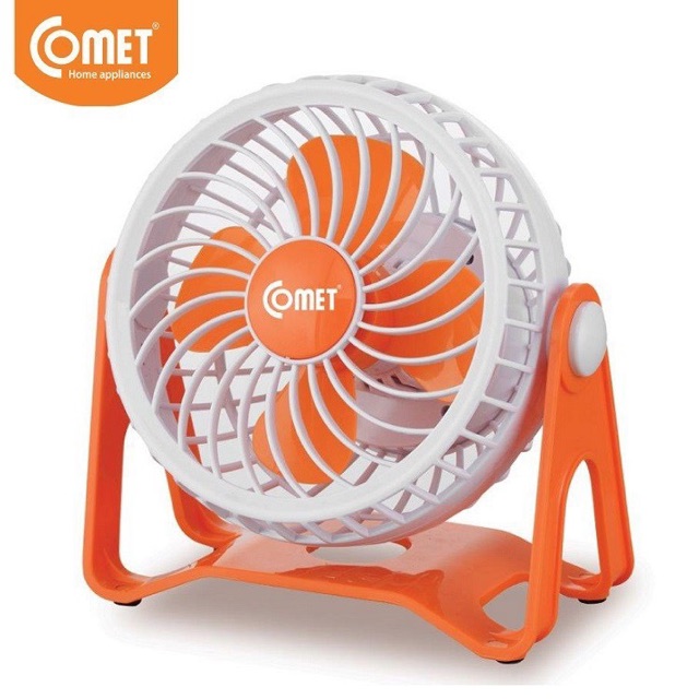 Quạt sạc mini Comet CRF0105 2.5W (Trắng phối cam)