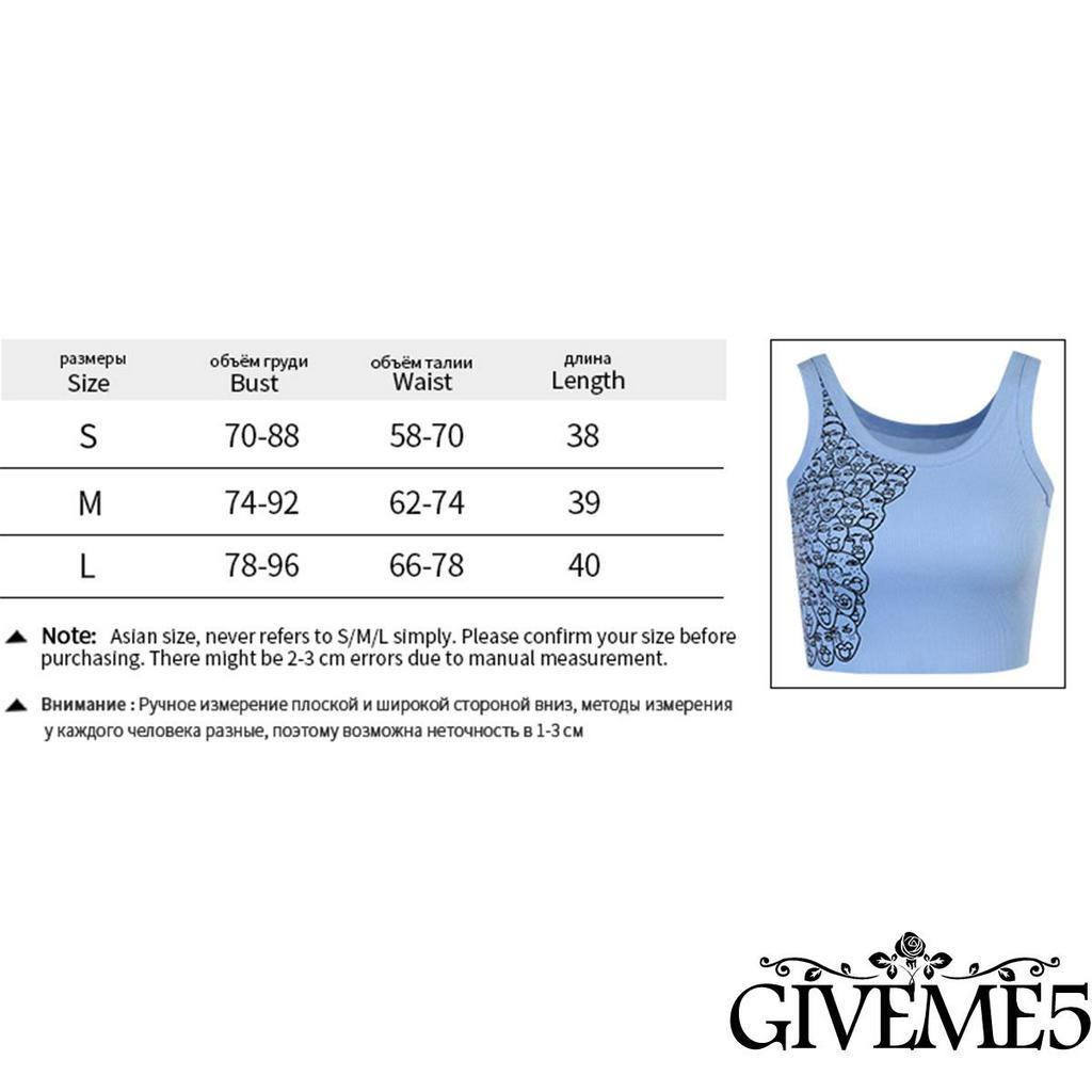 Áo Croptop Cổ Chữ U In Họa Tiết Thời Trang Cho Nữ